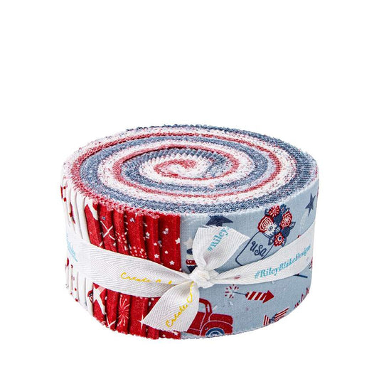 Stars and Stripes Forever 2.5 Inch Rolie Polie, 40 Pcs.