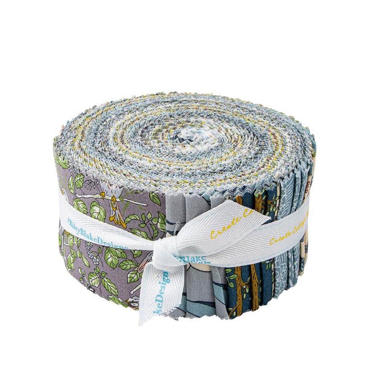 Liberty Woodland Walk Misty Morning 2.5 Inch Rolie Polie - jelly roll