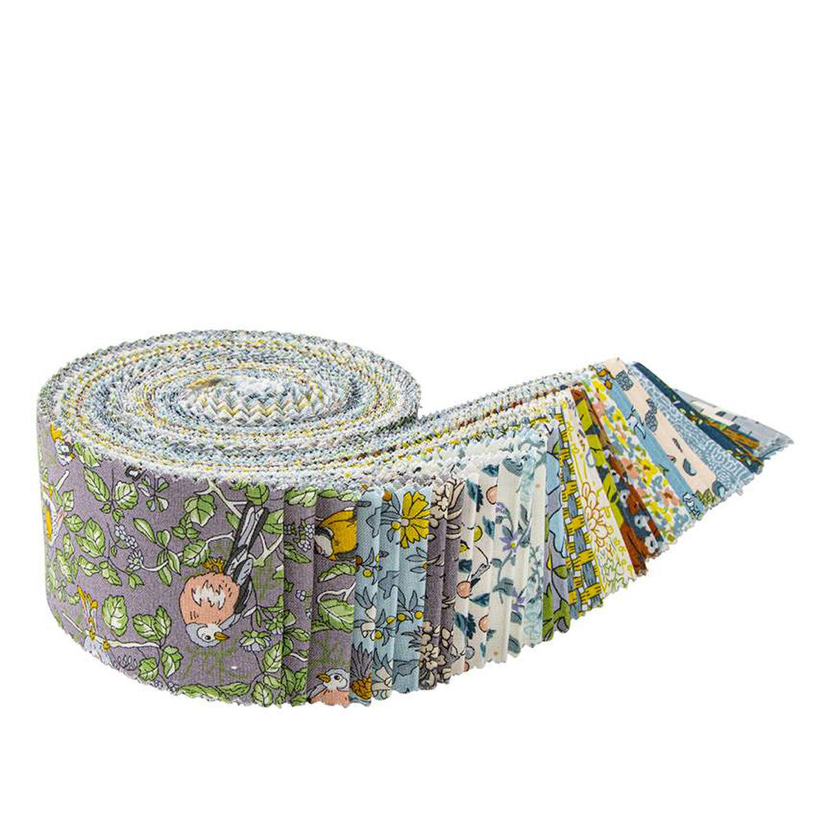 Liberty Woodland Walk Misty Morning 2.5 Inch Rolie Polie - jelly roll