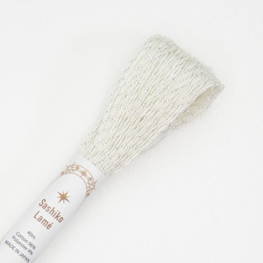 Sashiko Thread 40m - Lame (Pearl)