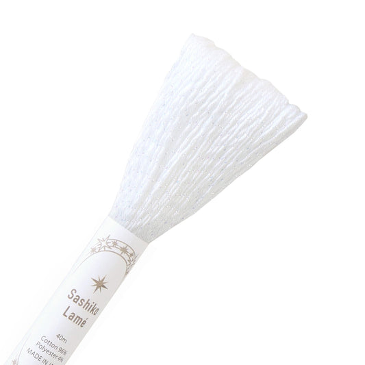 Sashiko Thread 40m - Lame (White)