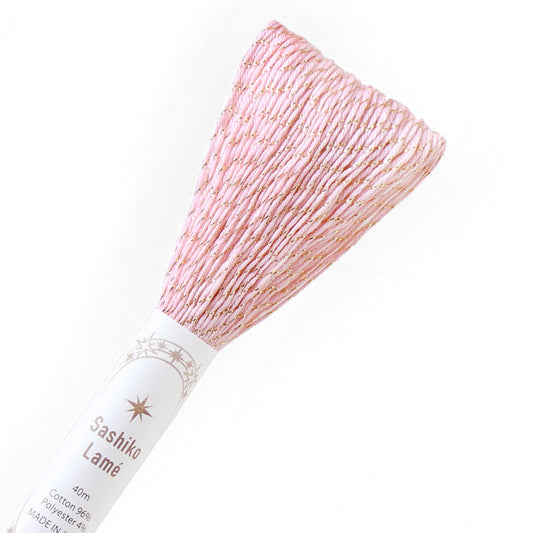 Sashiko Thread 40m - Lame (Pink)