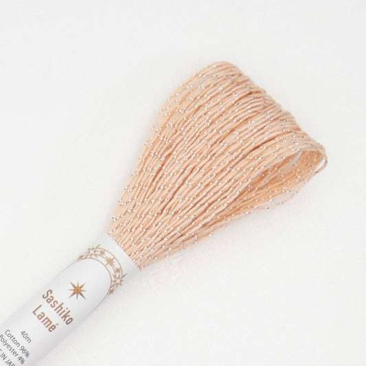 Sashiko Thread 40m - Lame (Salmon)