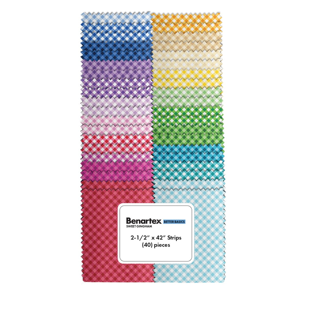 Sweet Gingham 2.5" Strips, 40pcs
