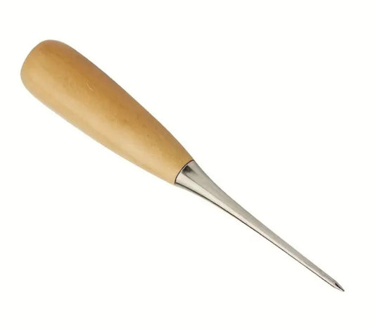 Awl with wood handle