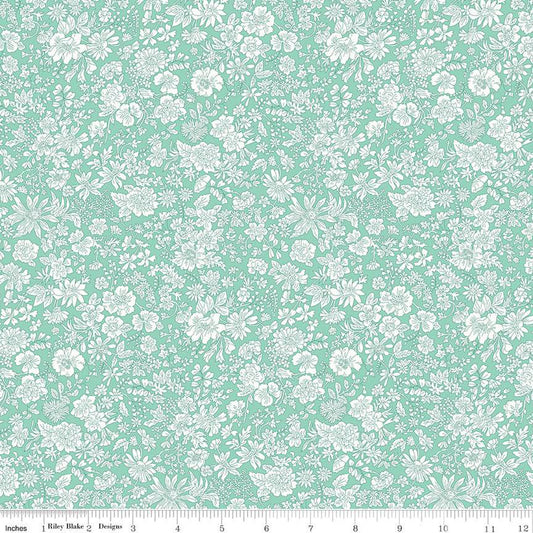 Soft Mint - Emily Belle - Liberty of London quilting cotton