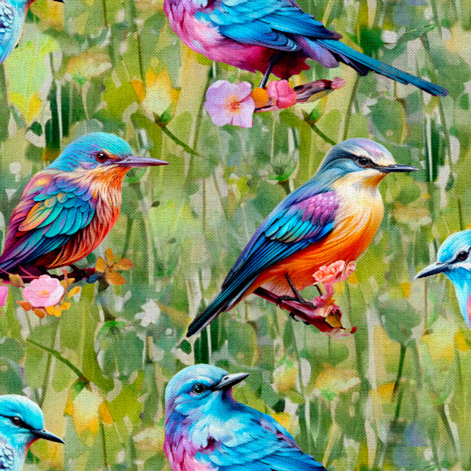 Spring Into Beauty - Bird Perch - Green
