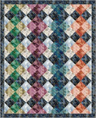 Marbled Earth - Textured Tiles Quilt Kit