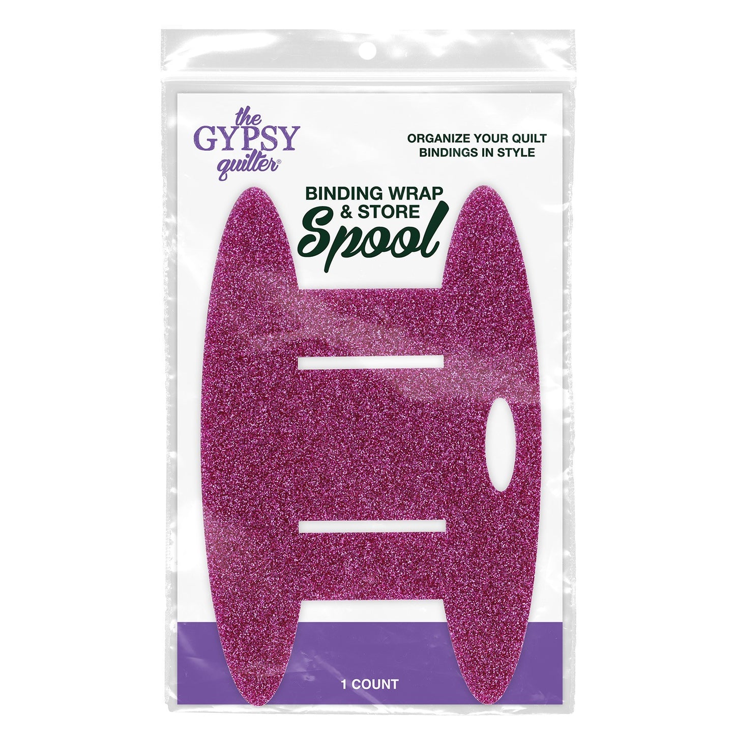 Binding Wrap and Store Spool Dark Pink