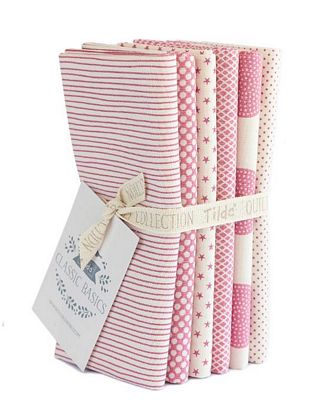 Tilda Basic Classics Pink Fat Quarter Bundle 6pc (20 x 22")