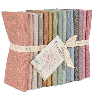 Tilda Tilda Poppy Seed Fat Quarter Bundle 15 fabrics 21 x 19"