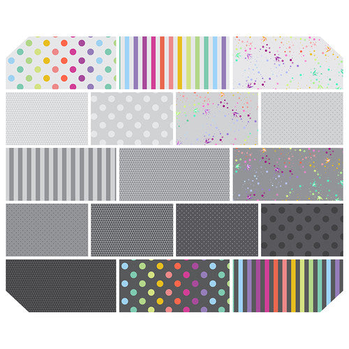 *Pre-order* Tula Pink - True Colors Graywork - 2.5" Charm Pack
