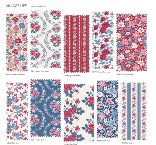 Tilda Village Life Fat Eight Bundle 20pc