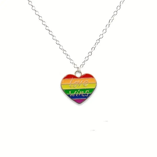 Love Wins Rainbow Necklace