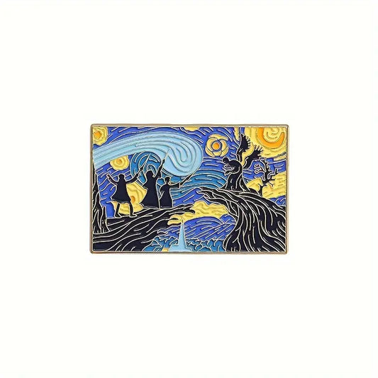 Starry Night Wizard Enamel Pin