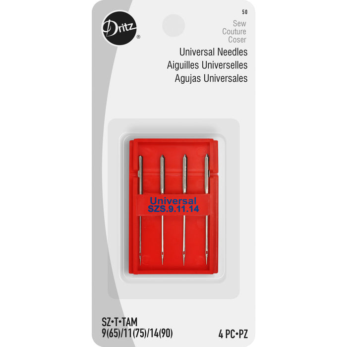 Dritz - Universal Machine Needles, Assorted Sizes, 4 pc - size 9/11/14