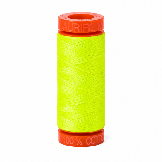 Aurifil 50wt Small Spool - Neon Yellow (7001)