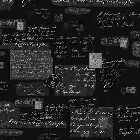 Antique Lettering - Black