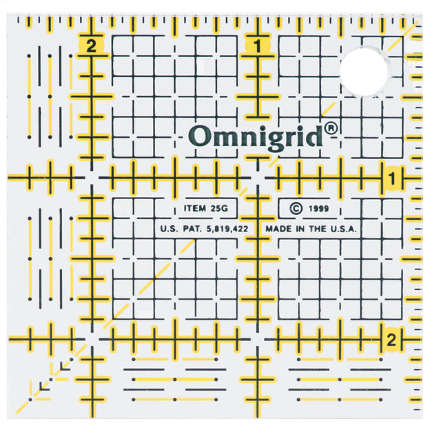 Plastic Square Grid Ruler Omnigrid - Square Grid Ruler, 2-1/2
