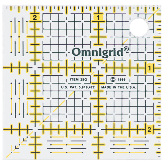 Omnigrid - Square Grid Ruler, 2-1/2" x 2-1/2"