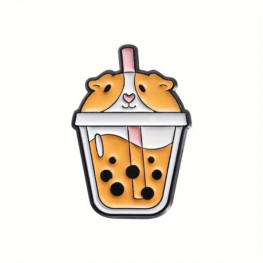 'Dog Bubble Tea' Enamel Pin