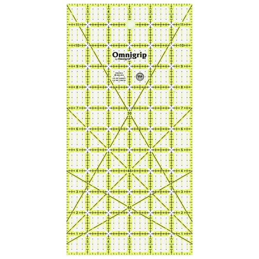 Omnigrip - Neon Rectangle Ruler, 6" x 12" by Omnigrid