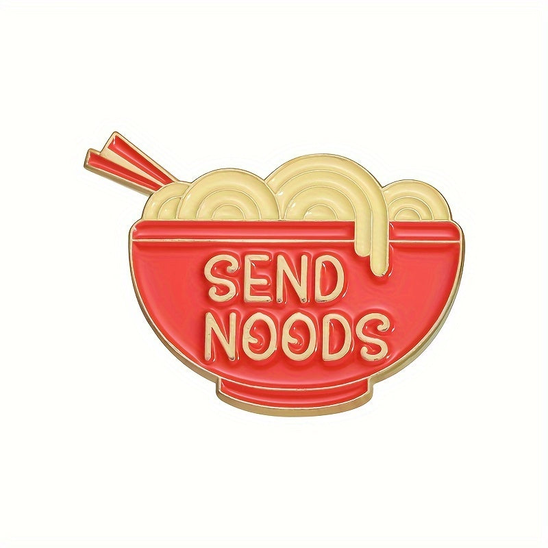 Send Noods Enamel Pin