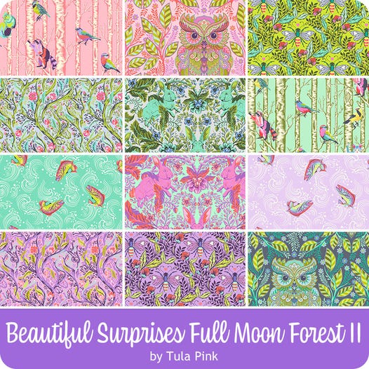 *Pre-order* Tula Pink - Full Moon Forest II Full Collection - 12pcs