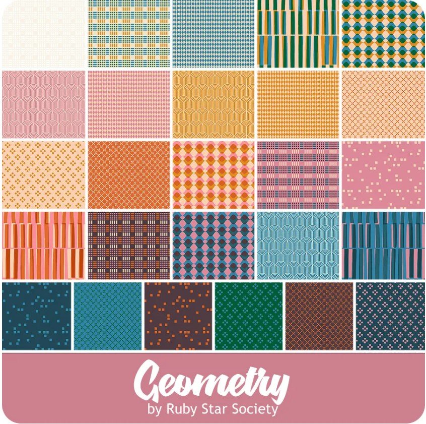 Ruby Star - Geometry Charm Pack