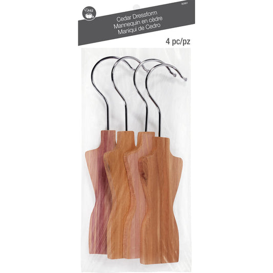 Dritz - Cedar Dressform Hangers, 4 pc