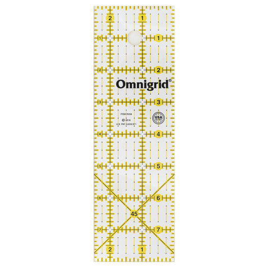 Omnigrid - Rectangle Ruler, 2-1/2" x 8"