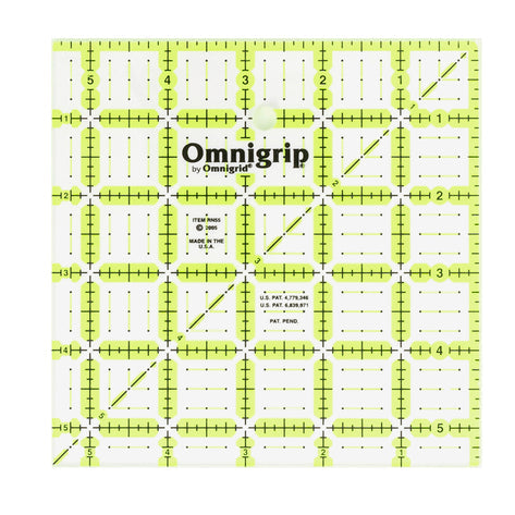 Omnigrid - Neon Square Ruler, 5-1/2" x 5-1/2"