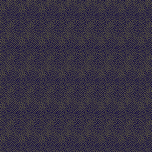 Garden Pindot With Metallic - Navy