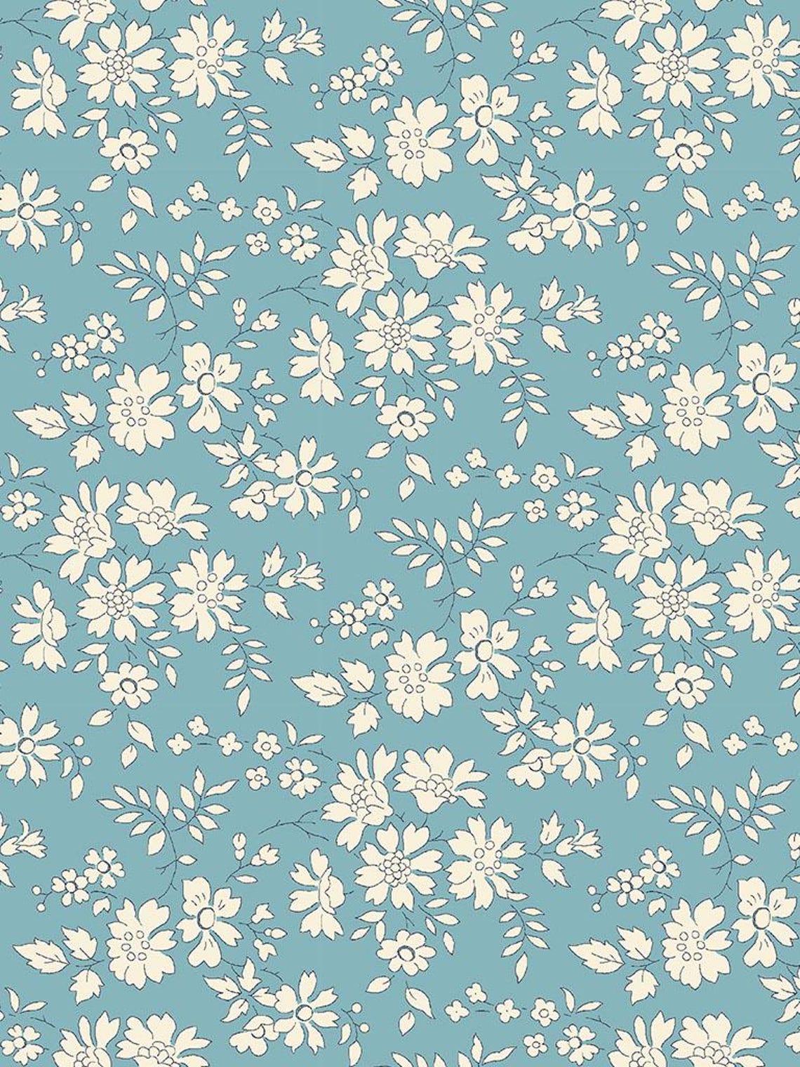 Capel Blue Turquoise Tana Lawn™ Cotton