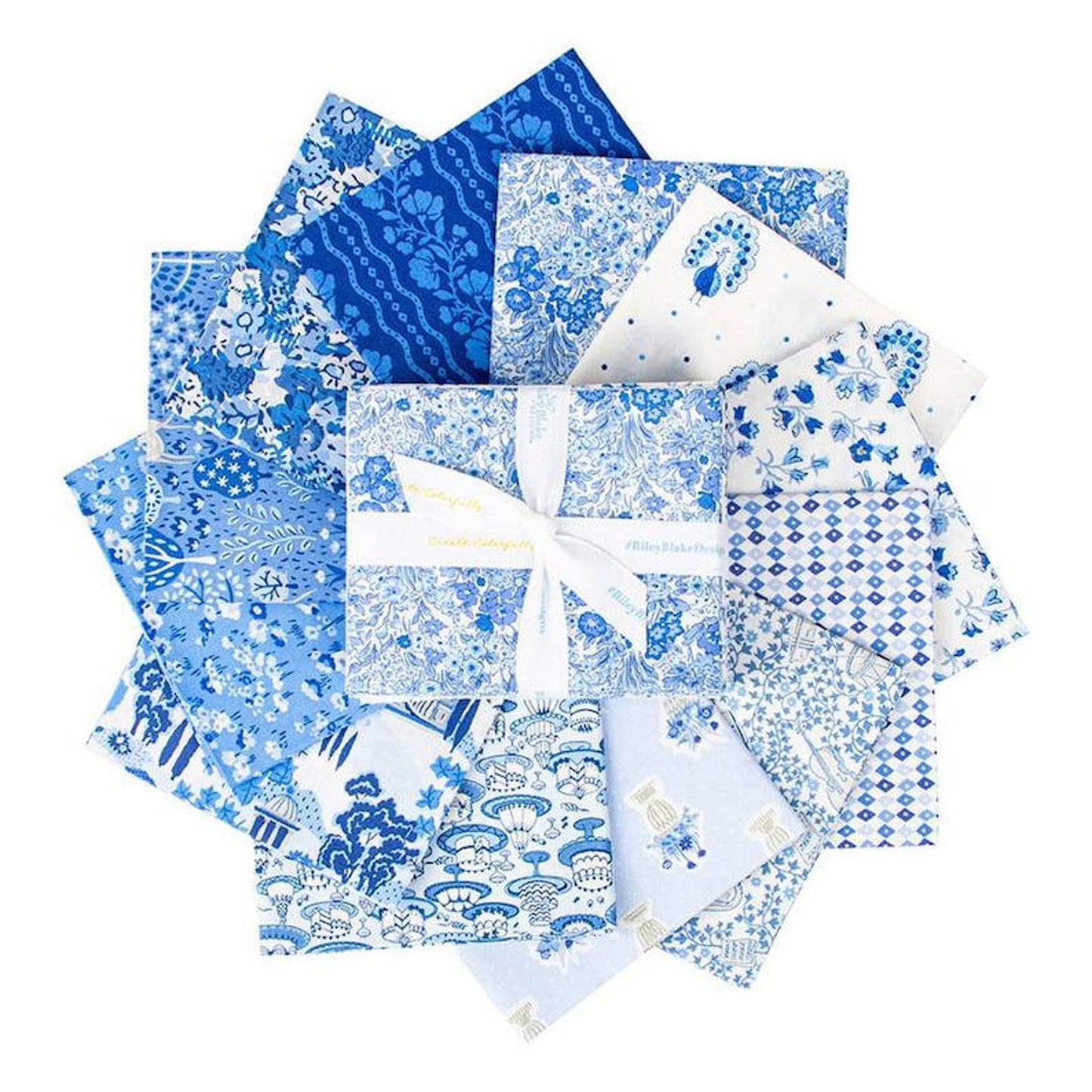 Garden Party Blue China Fat Quarter Bundle