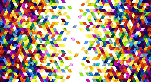 Geofetti II - Cubes Rising Double Border
