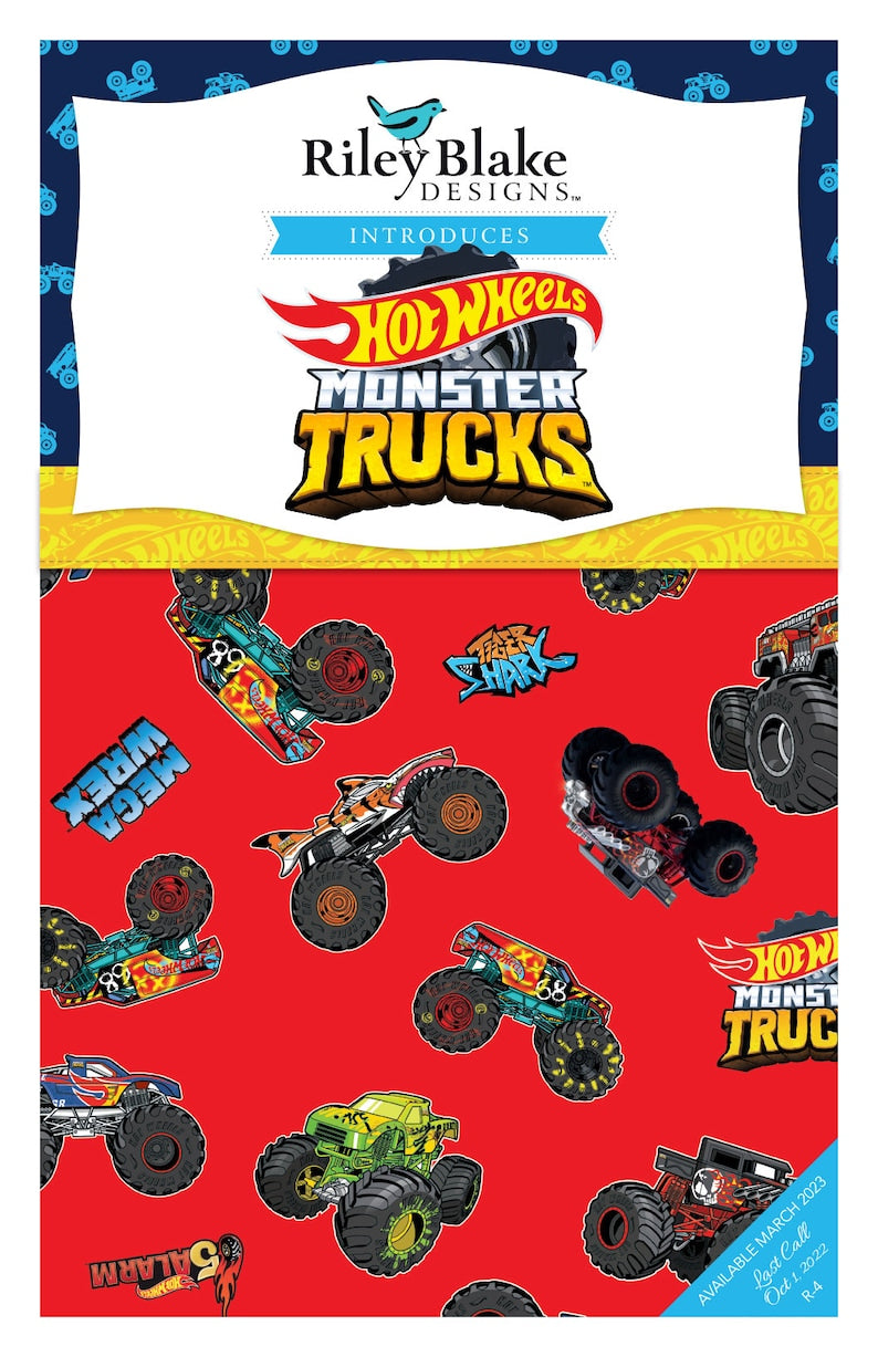 Hot Wheels Monster Trucks 5in Squares, 42pcs/bundle