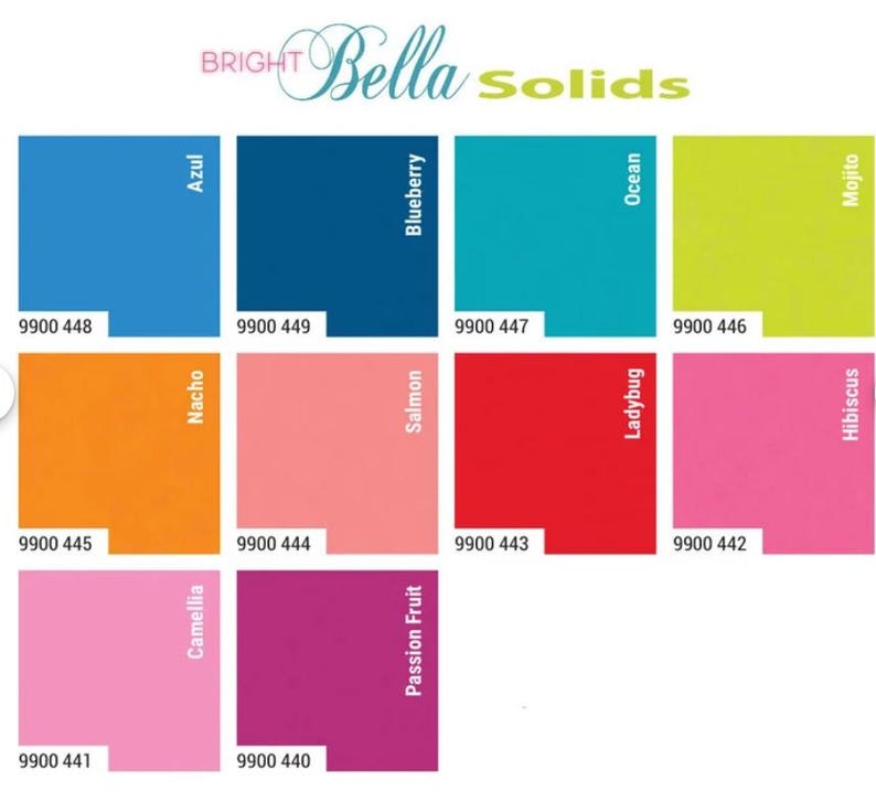 Bella Solids Bright Mini Charm