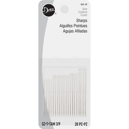 Dritz - Sharps Hand Needles, Assorted 3/9, 20 pc