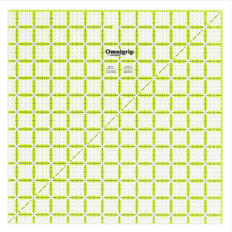 Omnigrip - Neon Square Ruler, 12-1/2" x 12-1/2" by Omnigrid