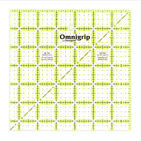 Omnigrid - Neon Square Ruler, 6-1/2" x 6-1/2"