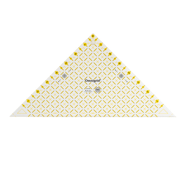 Omnigrid - Right Triangle Ruler, 8" Half-Square Triangles