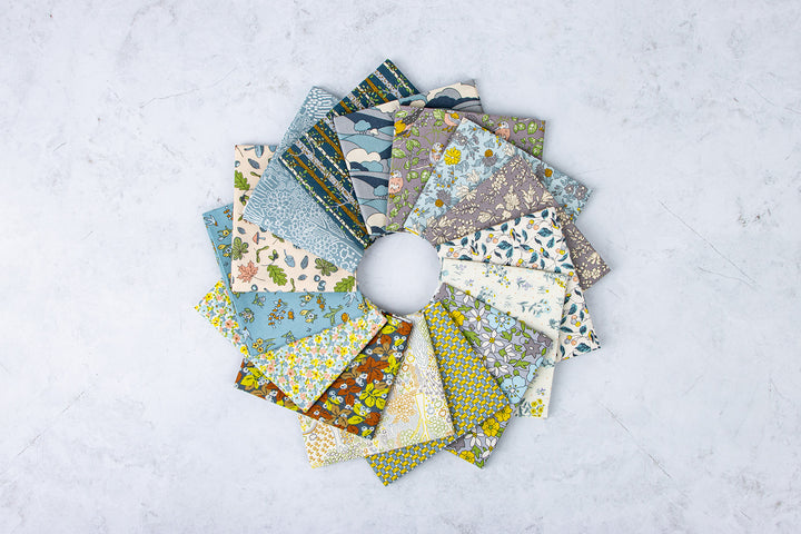 Liberty Woodland Walk Misty Morning Fat Quarter Bundle, 15 Pcs.