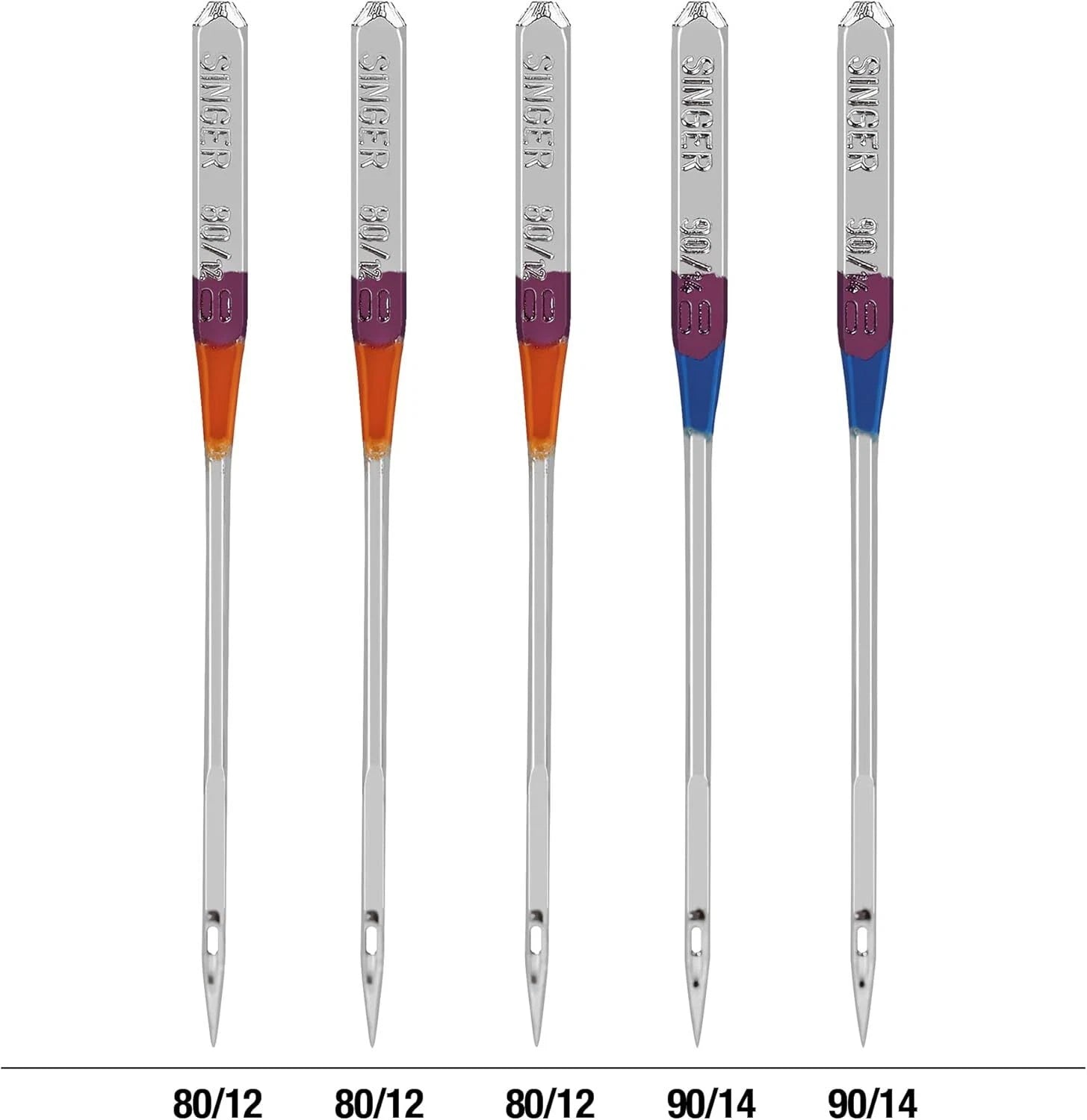 Needles Singer Machine Quilting 5 pk 80/12, 90/14 – Keaton Quilts