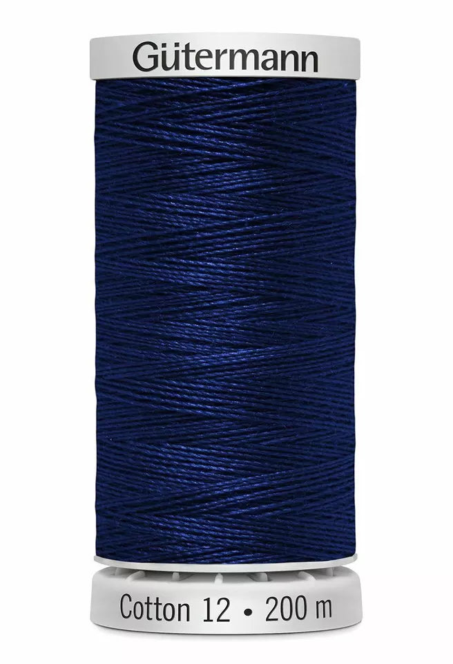 Gutermann Cotton 12 - Dark Royal Blue - 5033