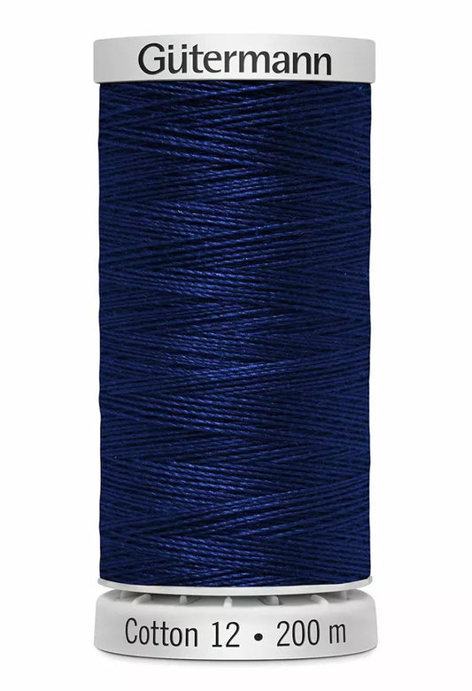 Gutermann Cotton 12 - Dark Royal Blue - 5033