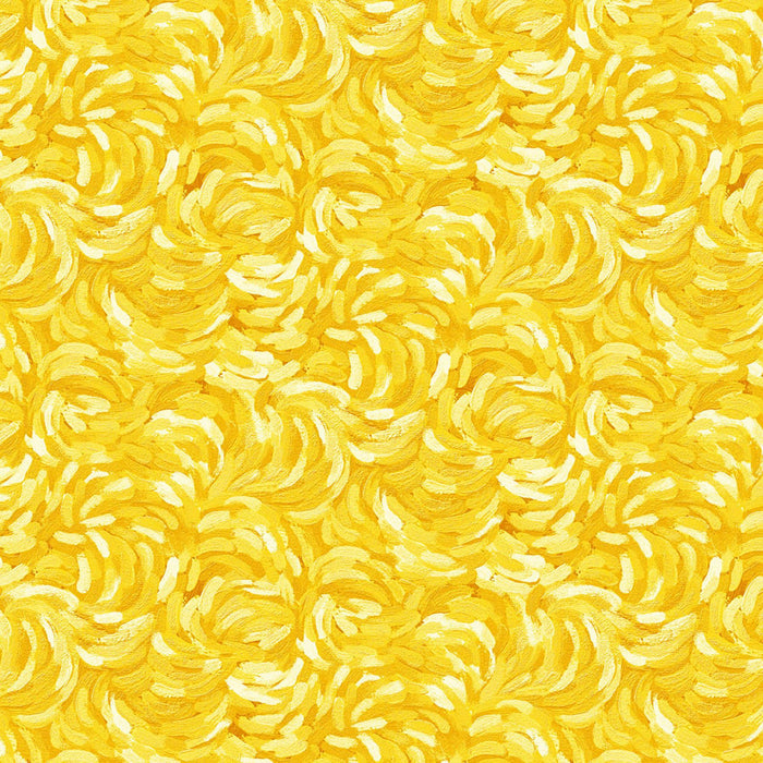 Starry Night - Brushstroke - Yellow