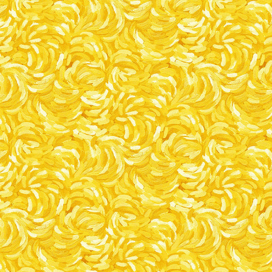 Starry Night - Brushstroke - Yellow