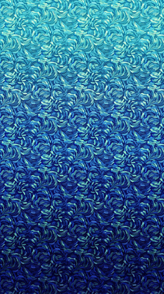 Starry Night - Ombre - Dark Blue Multi