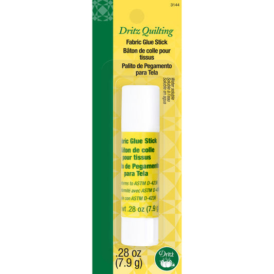 Dritz - Fabric Glue Stick, Water Soluble, 0.28-Ounce